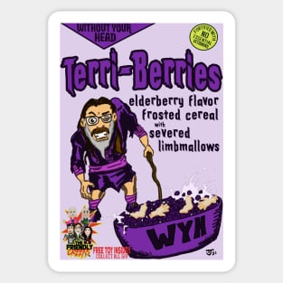 Terri-Berries Without Your Head Monster Cereal T-Shirt Sticker